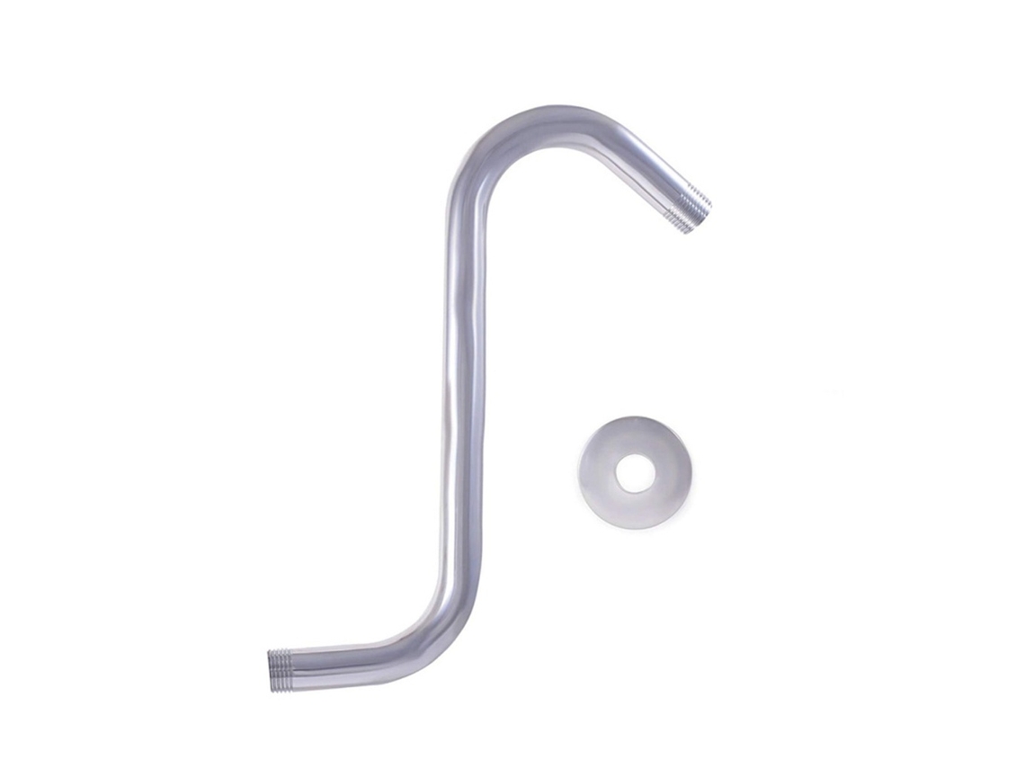 Lurelia Conector Para Chuveiro 25x18 Cm 09 Polegadas Aço Inoxidável Prata