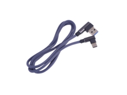 Cabo Usb Tipo C, Ângulo Reto, Nylon Trançado, Carregamento Rápido,