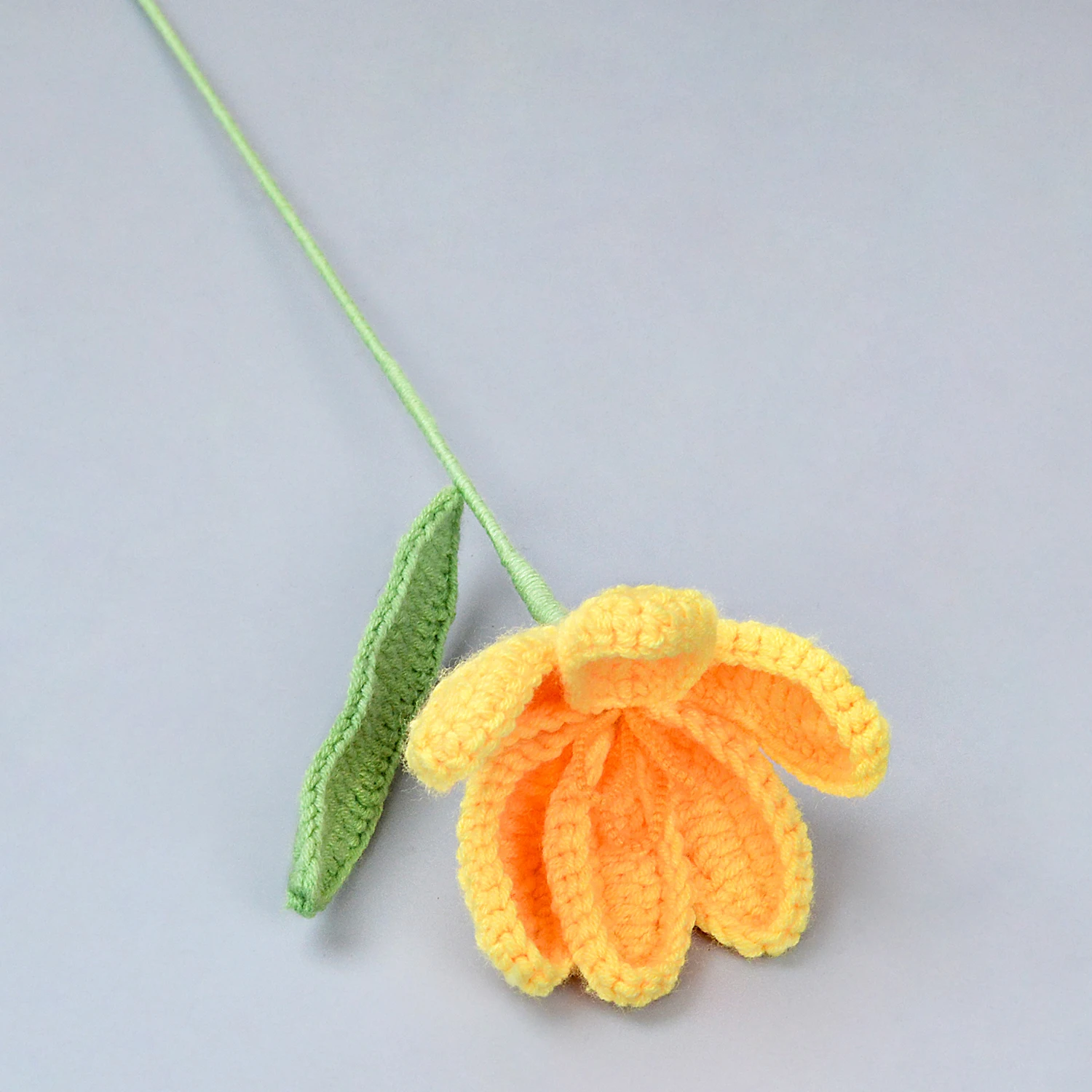 Buquê De Tulipas (amarelas) De Crochê, Buquê De Tulipas Tricotadas, Uma Ótima Opção Para Presentes.