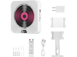 Leitor de Cd Portátil, Alto falante Bluetooth com Visor Digital, Estéreo Montado. SFUSHOS