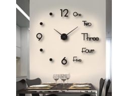 Relógio de parede decorativo silencioso sem moldura Baok para sala de estar e quarto.