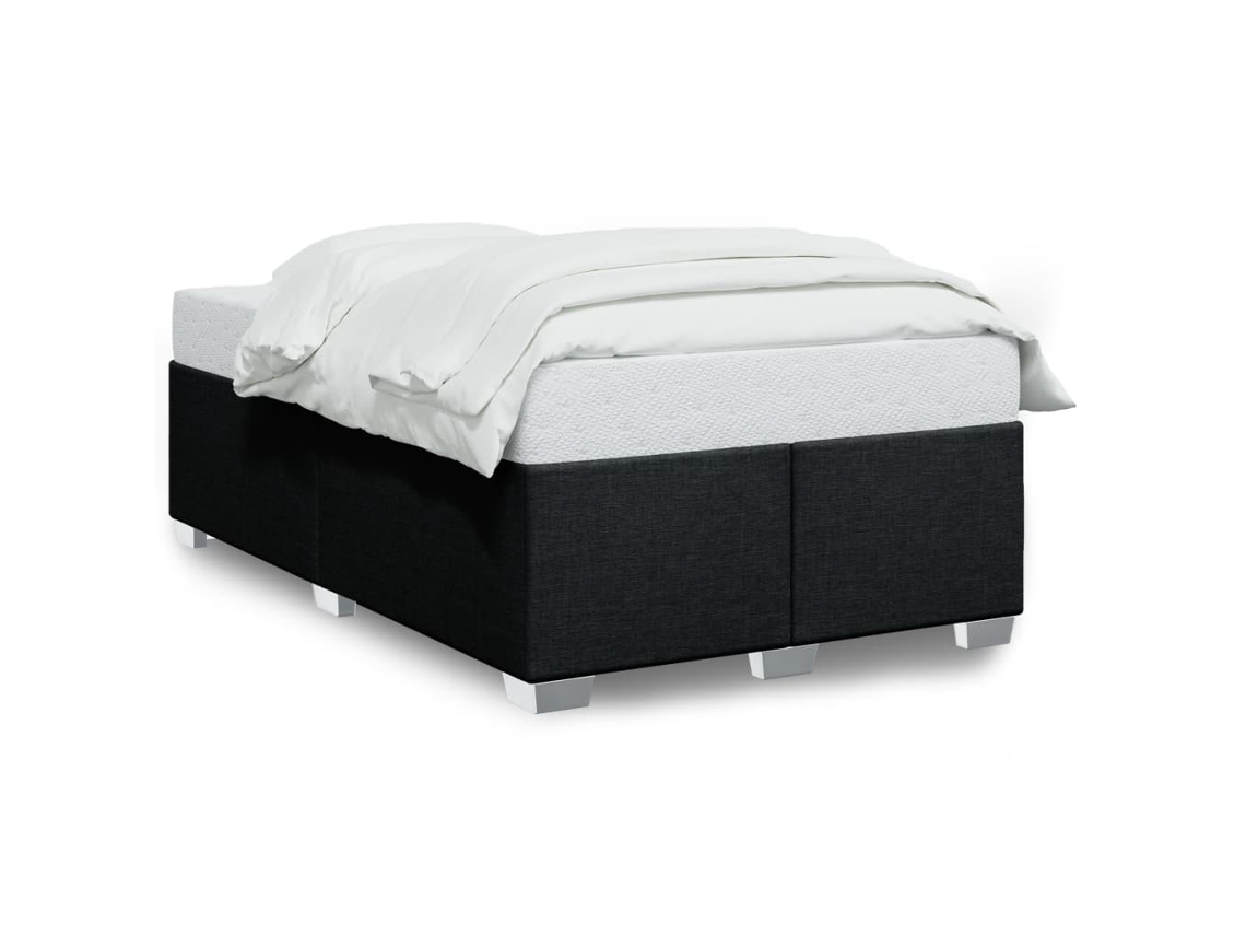 Bed Frame, Bed Frames Vidaxl Preto Tecido (120 X 200 Cm)