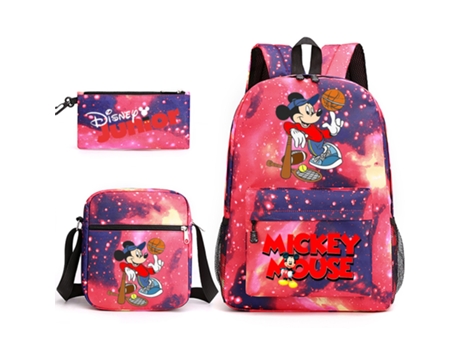 KOHREE Conjunto de Três Peças de Mochila de Estudante Do Mickey Mouse
