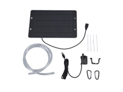 Primerox bomba de água solar com painel 6v 10w, USB, para piscina, jardim, banheira de pássaros