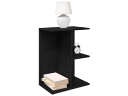 Vidaxl Mesas Cabeceira 2pcs 46,5x29x61cm Deriv. Madeira Carvalho Preto