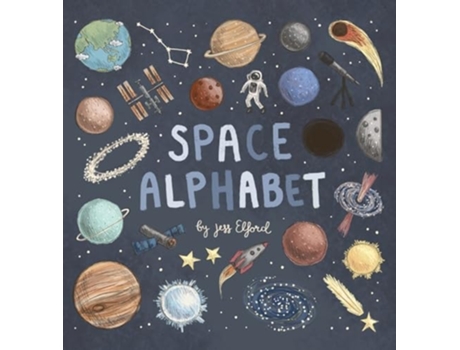 Livro Space Alphabet de Jess Elford (Inglês)
