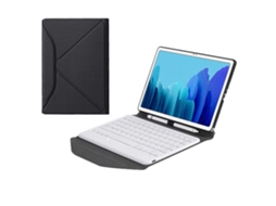 Capa De Couro Para Tablet Samsung Galaxy Tab A7 10.4 2020 Com Suporte Traseiro Triangular Texturizado Em Diamante, Divisível Para Teclado Bluetooth.