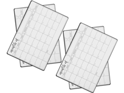 4 Peças Tableau Blanc Magnétique Effaçable À Sec Pour Frigo Agenda Hebdomadaire Réutilisable Aimanté