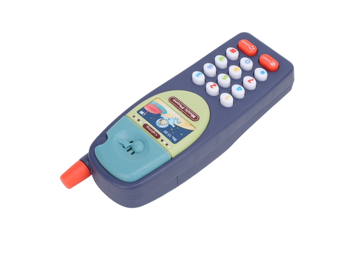 Primerox telefone de Brinquedo para Bebês com Música Educação Aprendizagem Toddlers Azul Escuro