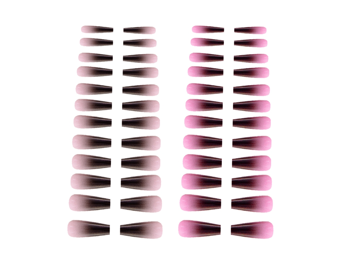 Dois Conjuntos de Adesivos de Unhas em Estilo Manicure Gradual Ferramentas para Unhas Decorativas Como Brinde NEVEANCE