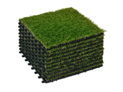 Relva Artificial 10 peças 30x30cm com resistência UV