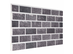 Vidaxl Painéis De Parede 10 Unid. 100 X 50 Cm Preto E Cinza Espuma Eps