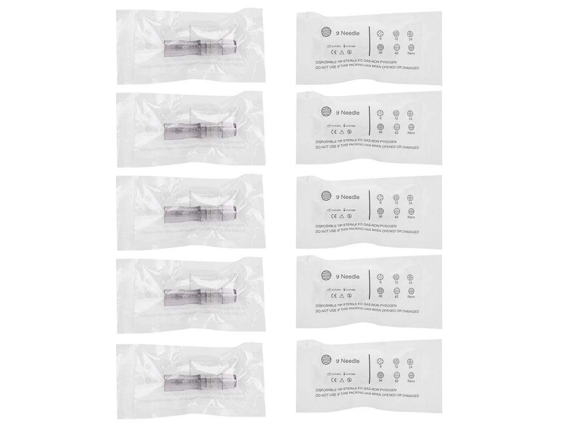 10pcs Agulha Microblading Micro Needle Acessório Máquina Rejuvenescimento Eletrico Pele 9pin