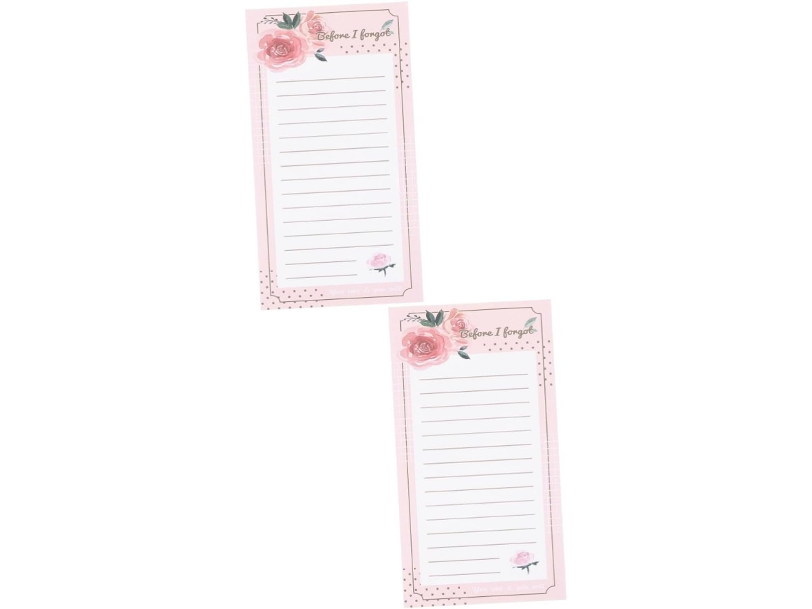 2 peças, 1 caderno, lista de tarefas para geladeira, para cadernos de bloco de notas magnéticos, faça um bloco de notas.