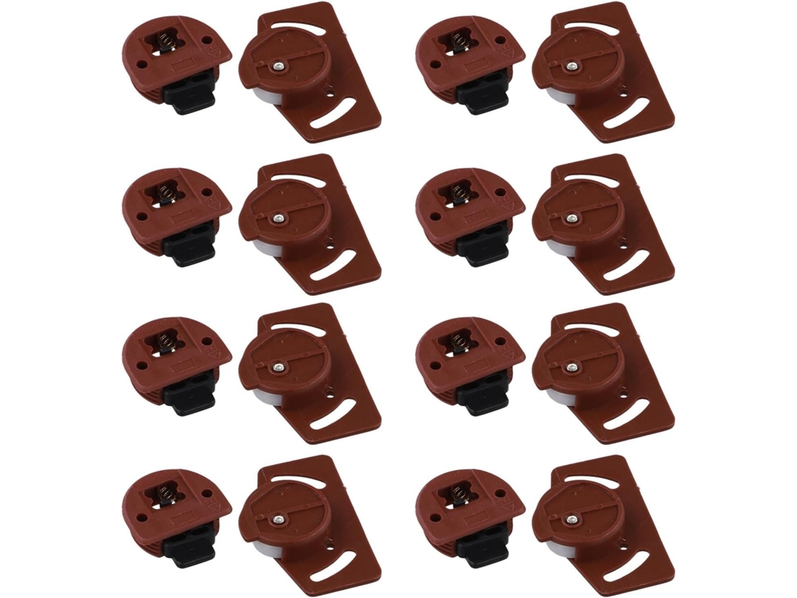 Rodízios Para Trilho De Porta Correr, Rodízios Para Portas De Guarda Roupa, Armário E Box De Chuveiro, Marrom E Branco
