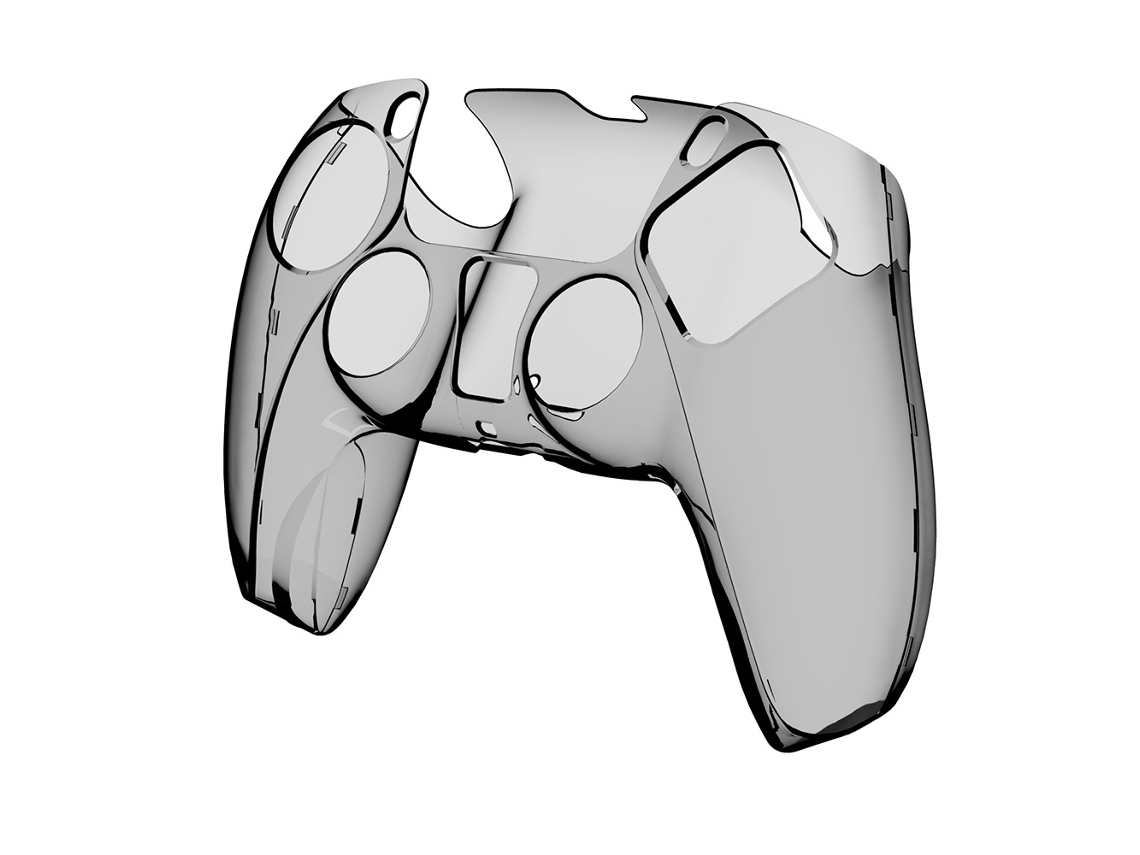 Capa Czhhmart Protectora Ultrafina Para Ps5, Transparente, Em Pvc, Para Comando E Gamepad Da Ps5.preto
