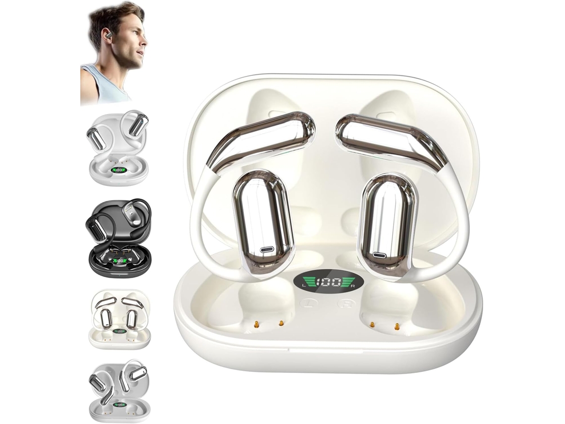Pro — Fones De Com Por Ia Em Tempo Real, 144 Som Hd E Estojo (bege)