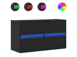 Móbile de parede com luzes LED Preto MAISON EXCLUSIVE (80x31x45 cm)