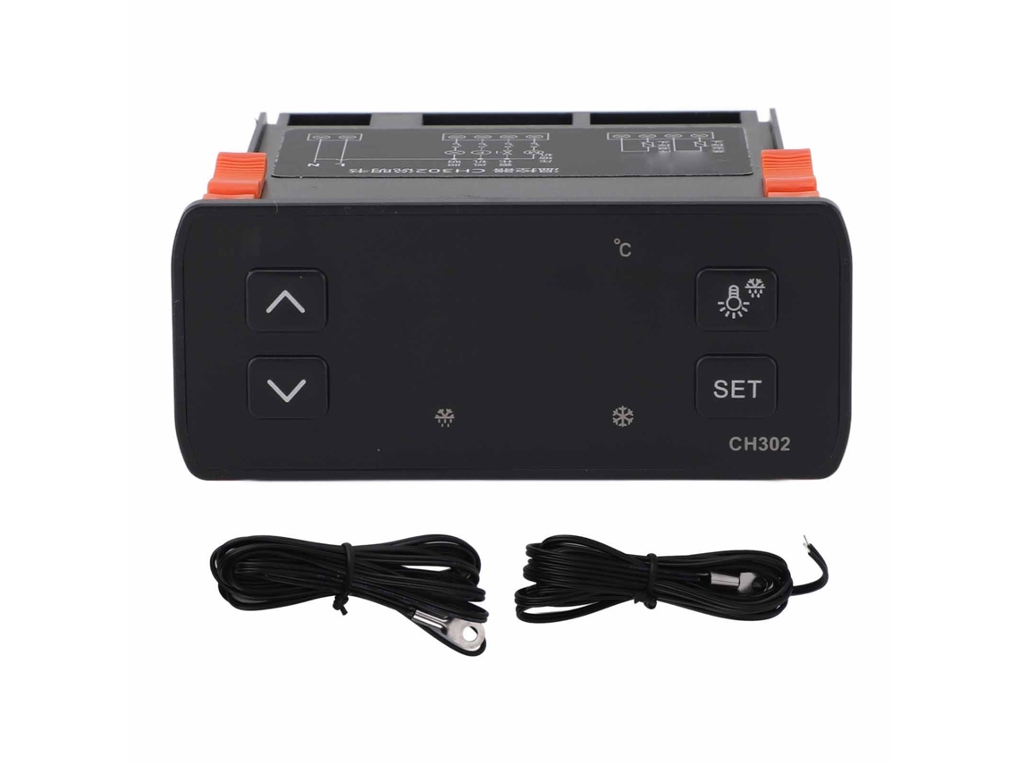 Controle Digital de Temperatura com Dois Sensores Termostato Inteligente para Geladeira Freezer Ac110v Ac220v