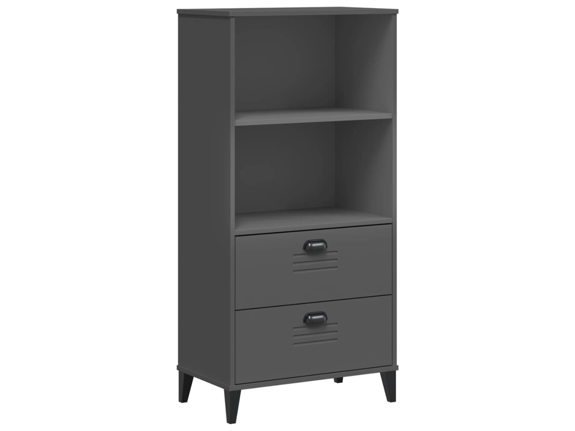 Bookcase, Bookcases Vidaxl Antracite Madeira Processada (n/a)