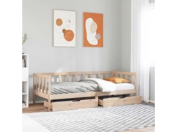 Daybed, Daybeds Vidaxl Marrom Madeira De Pinho (90 X 190 Cm)