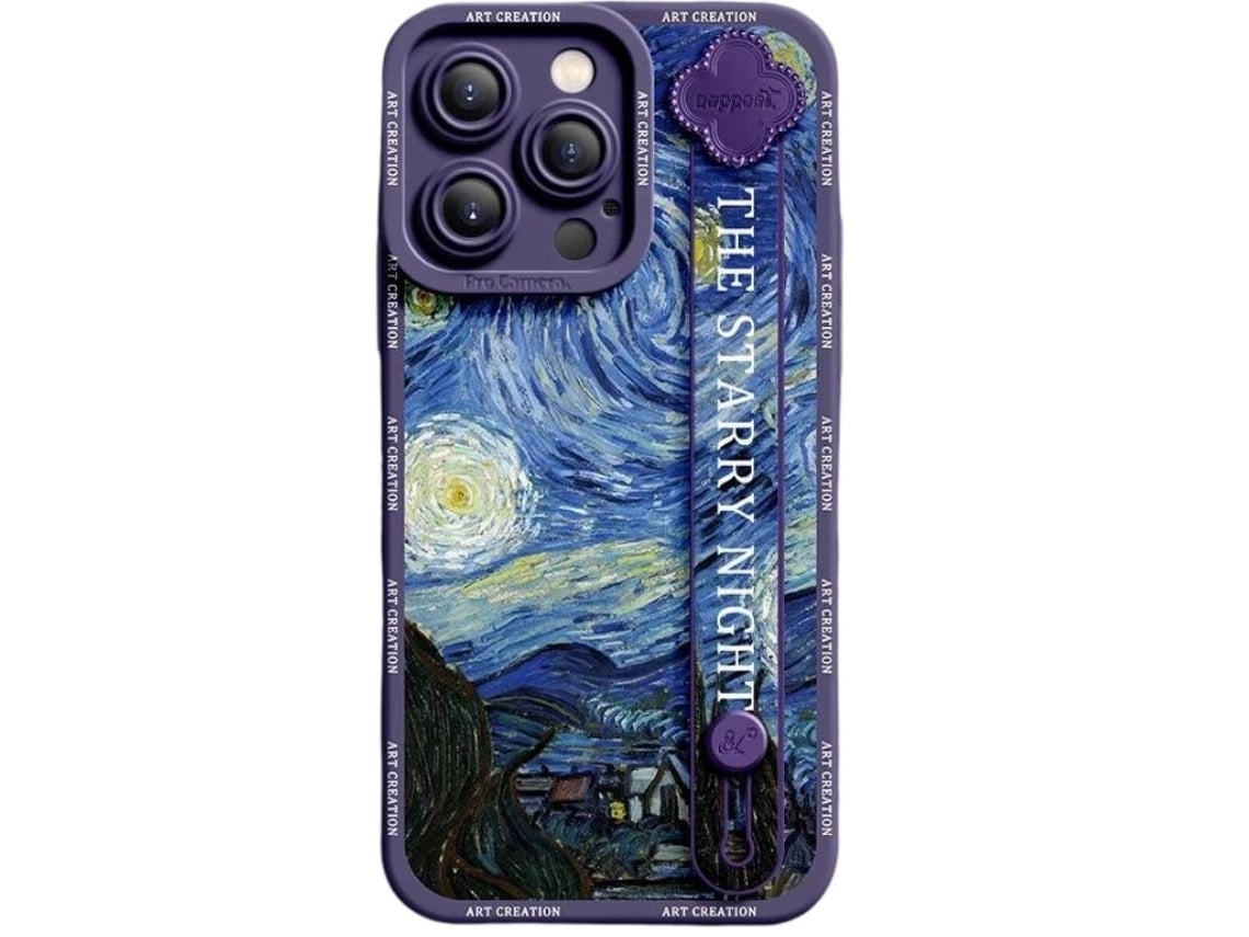Capa Van Gogh Estrelada para iPhone 31 Preto