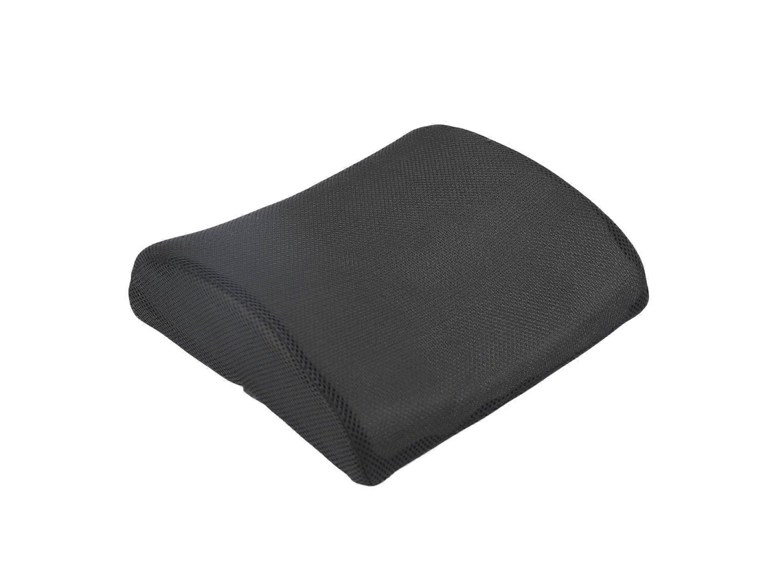 Almofada De Assento De Espuma Viscoelástica Com Suporte Lombar Para Escritório, Casa E Carro, Preta Aquaforge