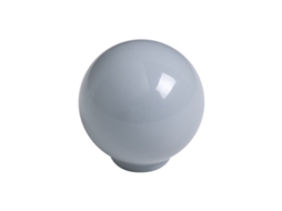 Pacote com 75 Puxadores de Bola Abs de 24 mm de Diâmetro Cinza Fosco Brilhante HARDWAREXCHANGE
