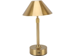 Luminária de mesa Semi Fio Ftvogue em ferro fundido, alimentada por bateria recarregável, com cabo telescópico e controle.