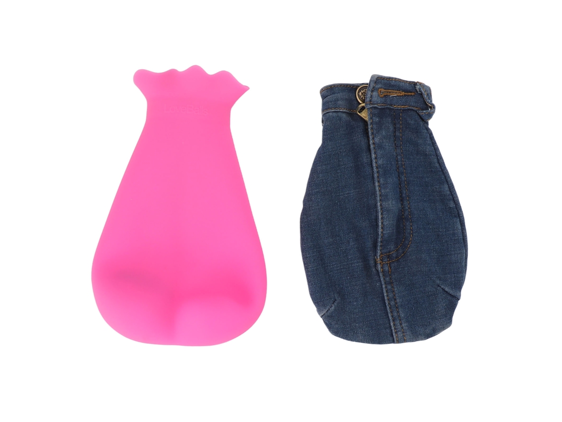 Bolsa De Água Quente Anti-stress Inovadora Macia Flexível Uso Quente/frio Rosa