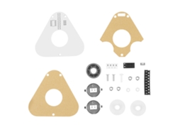 Kit eletrônico DIY com LED rotativo colorido POV para aprendizado e prática SMD
