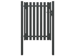 Vidaxl Portão de Cerca para Jardim 1X1,7 M Aço Antracite
