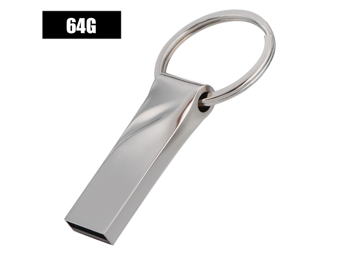 Pen Drive Usb LAXISCREED 64gb Prata Mini Portátil