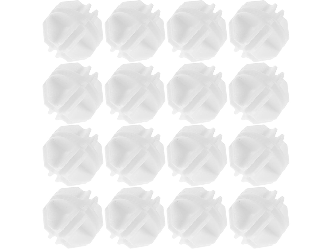 Conectores De Arame Em Formato Cubo, 24 Peças, Clipes De Plástico Brancos Para Montagem Cercado Cães E Fixação Estrutura