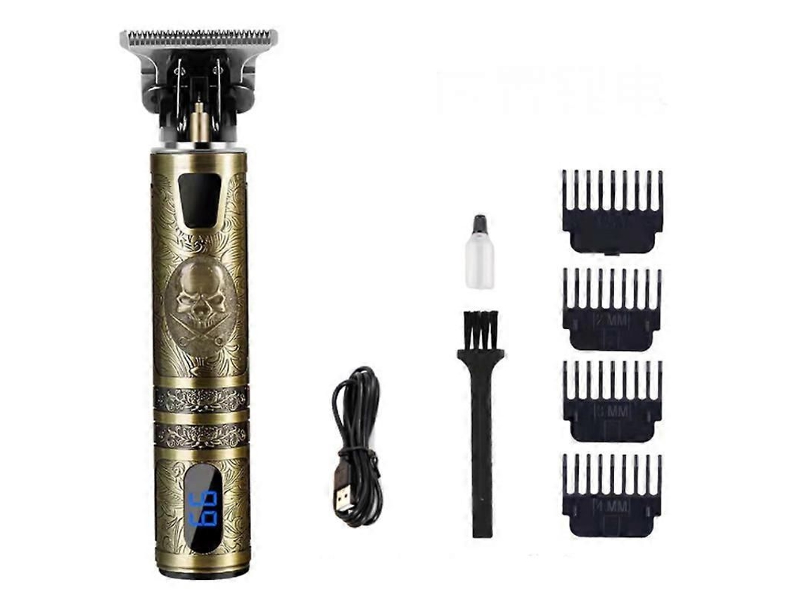Máquina De Cortar Cabelo Elétrica Sem Fio Usb, Recarregável, À Prova D'água, Profissional, Para Barbeiros.