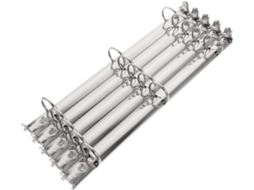 Conjunto De 5 Peças Fichário 3 Argolas Veemoon Pastas Arquivo, Leve E Durável, Com Design Em Níquel Branco, Ideal