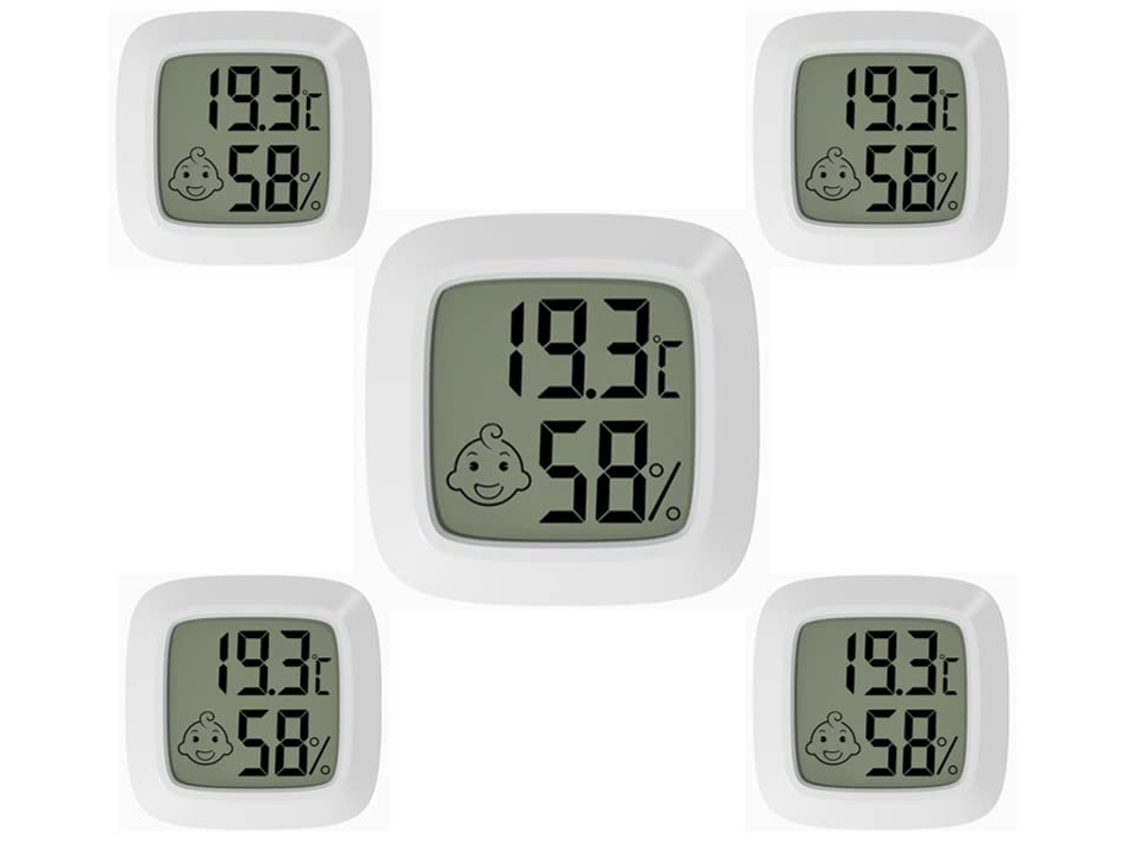 Termo Higrômetro Digital Zywuoy, Pacote Com 5 Unidades, Termômetro Digital, Higrômetro, Medidor De Temperatura
