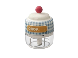 Este Mini Processador De Alho Elétrico Pode Triturar Nozes, Frutas, Legumes E Outros Ingredientes. Azul