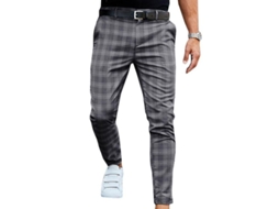 2026 pantalones Chino de Cuadros Slim para Hombres Formales Empresariales