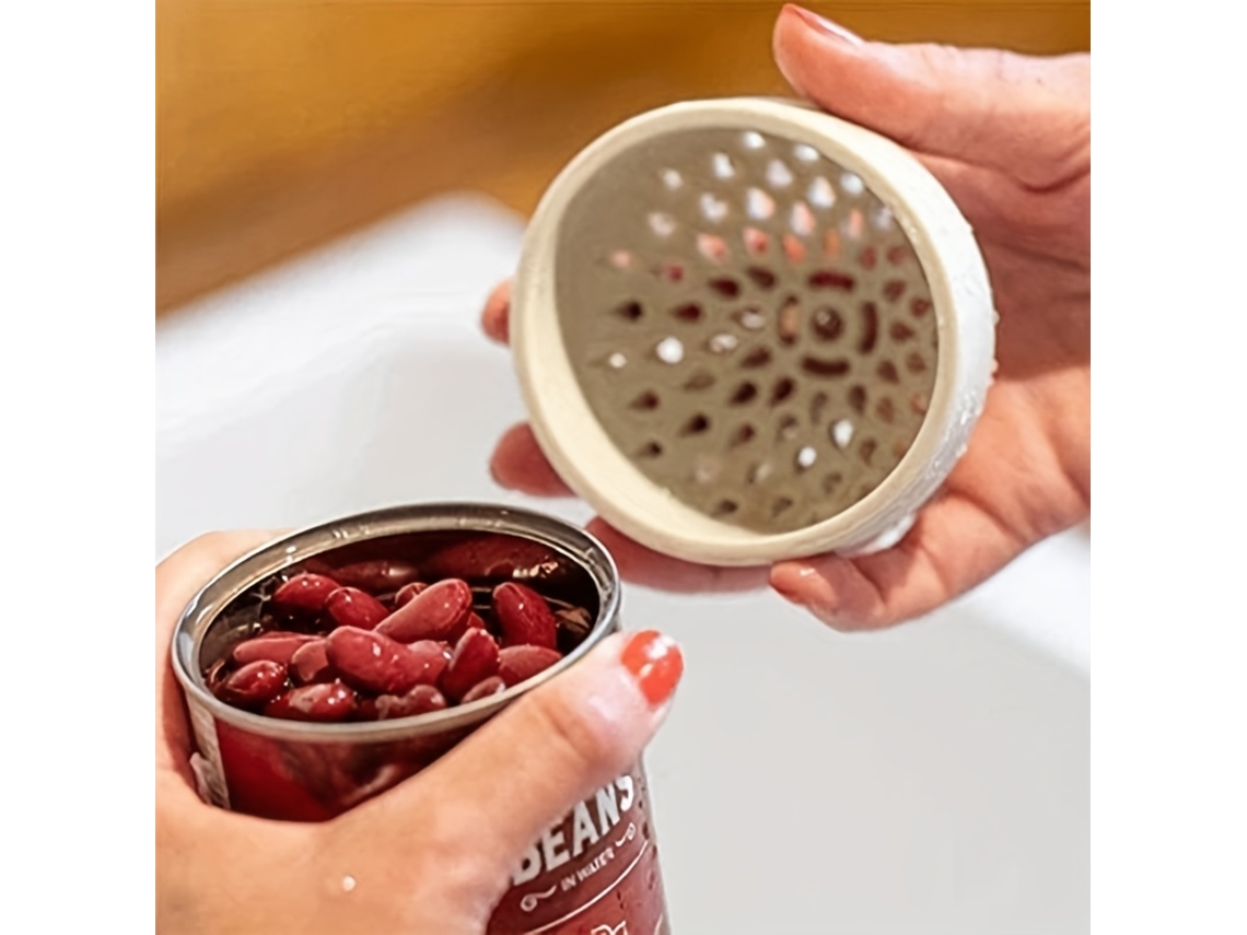 Escorredor De Latas De Silicone, Mini De Alimentos, Cozinha Compacto Para Escorrer, Utensílio De Cozinha Portátil