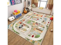 Tapete De Brincar Infantil, Tapete Com Mapa Da Cidade, Tapete De Atividades Educativo Antiderrapante (estilo 12/60x90cm) Gertiz