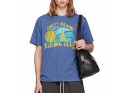 Rockinstone Jaws Movie Sail Heather Royal Adult T-shirt Size:xxxl