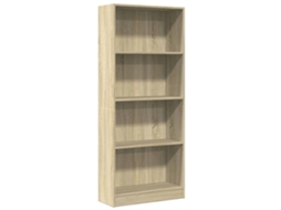 Estante Derivados de Madeira Carvalho Sonoma MAISON EXCLUSIVE (60x24x143 cm)