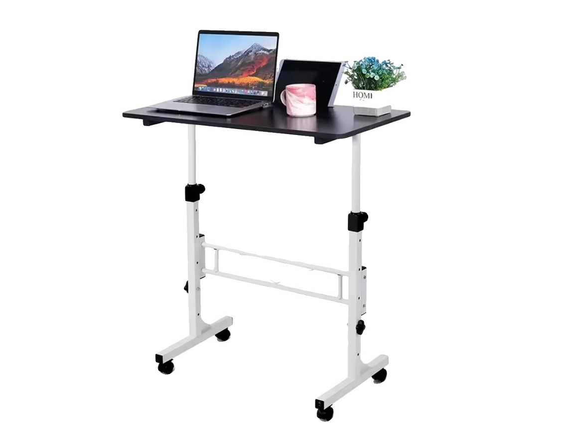 Mesa De Escritã³rio Mã³vel, Altura Ajustã¡vel, Design Portã¡til, Preto Oem