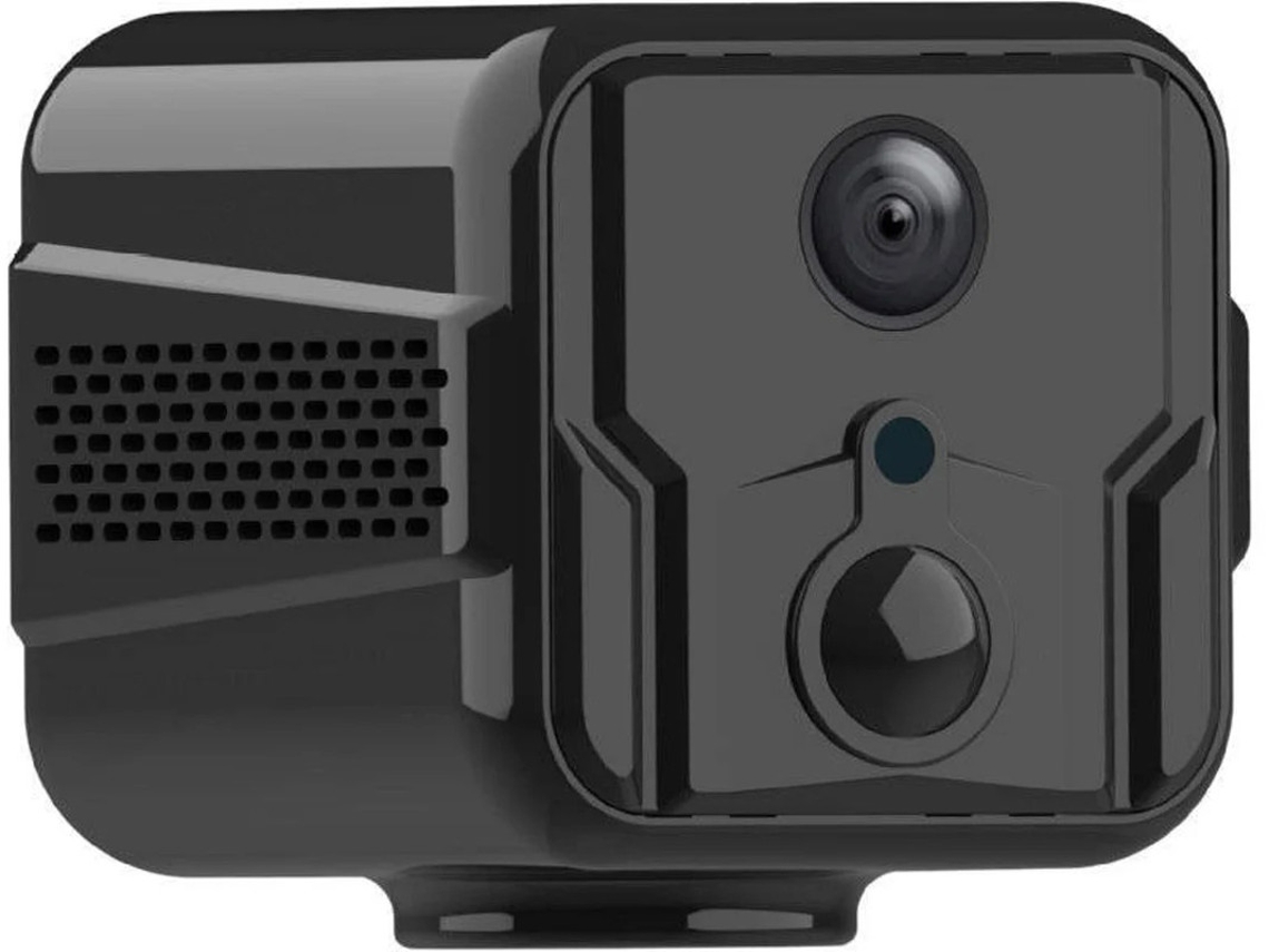 Mini câmera espiã oculta com WiFi, HD 1080p, ideal para casa ou carro (preta)