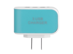 Carregador 3 USB com luz e suporte para relógio EOOCOO