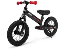 Bicicleta De Equilíbrio 12" Mini - 3 A 6 Anos - Estrutura Em Alumínio - Preto