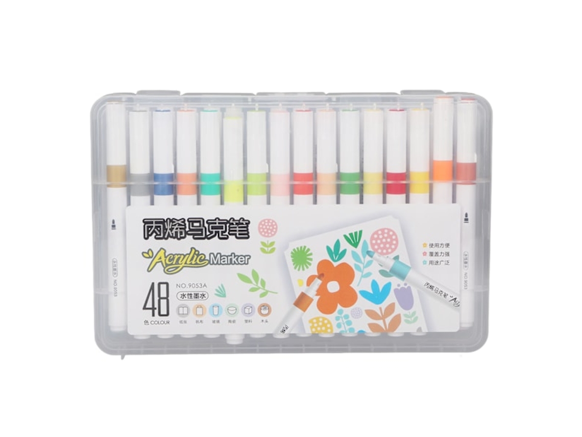 Canetas de Cor Acrílicas À Base de Água, Tinta À Prova D', Alta Cobertura, Ideais para Pintura Diy AQUAFORGE