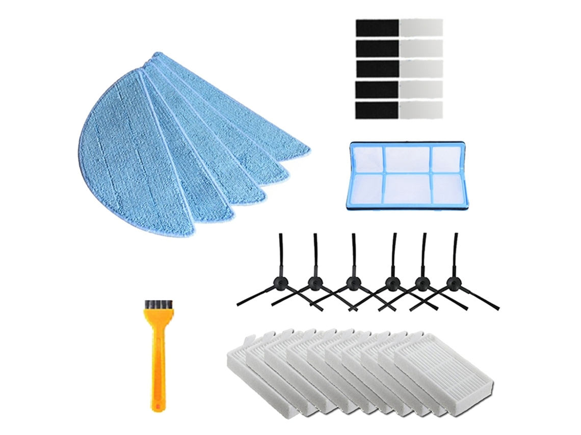 Peças para aspirador de pó robô, escova lateral, filtro de poeira, esfregão hepa, para ilife v5 v5s v3 v3s v5pro v50 v55 x5 v5s pro