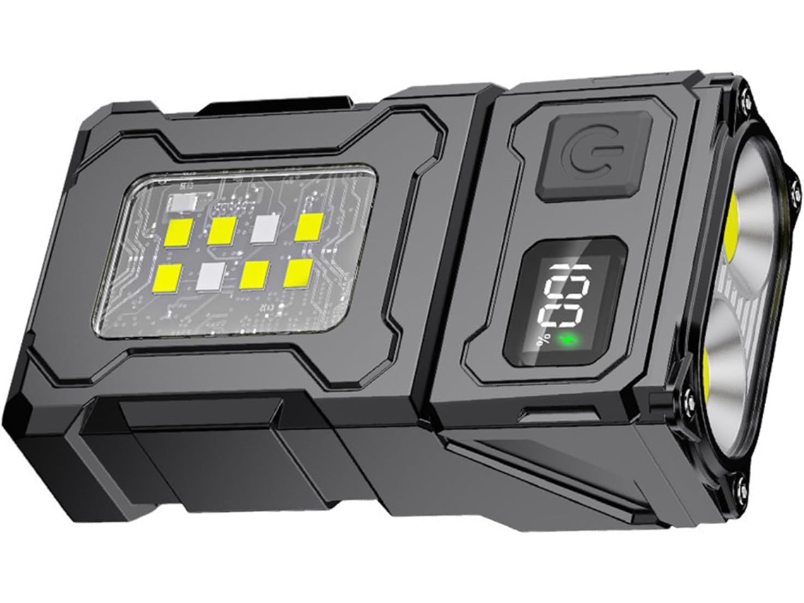 Lanterna Com Base Magnética, Led Multifuncional, Iluminação Externa